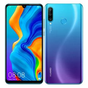 【中古】【安心保証】 HUAWEI P30 lite MAR-LX2J[64GB] SIMフリー ピーコックブルー mineo版