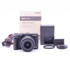 Canon ミラーレス一眼カメラ EOS M3 レンズキット ブラック EF-M15-45mm F3.5-6.3 IS STM 付属