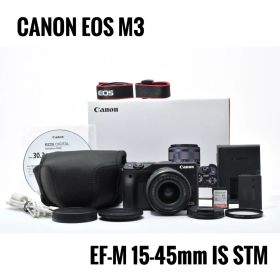 【美品】キヤノン Canon EOS M3 レンズキット★WiFi搭載&高画質タッチパネルカメラ★