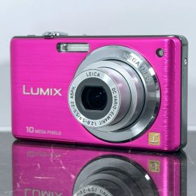 【美品】Panasonic パナソニック LUMIX ルミックス DMC-FS7 ピンク コンデジ デジカメ 中古カメラ 動作確認済み 光学4倍ズーム 手ブレ補正付き レトロデジカメ 平成レトロ 可愛いカメラ