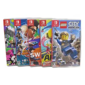 Nintendo 任天堂 スプラトゥーン2 パワプロ レゴシティ ワンツースイッチ アームズ Switchソフト 計5点 動作確認済