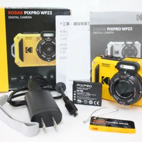 【美品 返品保証】 【元箱付き】コダック Kodak Pixpro WPZ2 イエロー 4x Wide バッテリー付き コンパクトデジタルカメラ e390