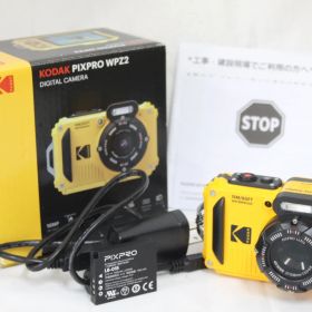 【美品 返品保証】 【元箱付き】コダック Kodak Pixpro WPZ2 イエロー 4x Wide バッテリー付き コンパクトデジタルカメラ M3159