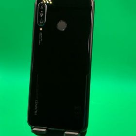 ★美品 HUAWEI P30 lite 128GB ミッドナイトブラック KDDI ○