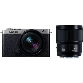 《新品》Panasonic (パナソニック) LUMIX S9 ダブルレンズキット DC-S9W-S ダークシルバー[ ミラーレス一眼カメラ | デジタル一眼カメラ | デジタルカメラ ] 【KK9N0D18P】