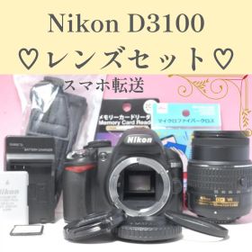 【美品】Nikon D3100 かんたん操作 スマホ転送 一眼レフカメラ