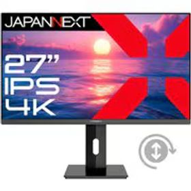 JAPANNEXT ジャパンネクスト 液晶モニター/27型/IPSパネル搭載/4K（3840×2160）解像度/HDMI DisplayPort/HDR/高さ調整/ピボット（縦回転）/2年保証/ヨドバシカメラ限定モデル JN-I27UR2-H-Y