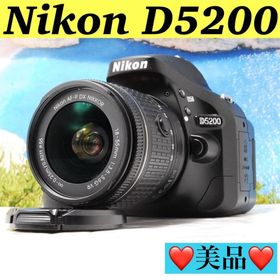 ❣️Nikon D5200❣️すぐ使えるセット❣️スマホ転送OK❣️手ぶれ補正レンズ❣️(デジタル一眼)
