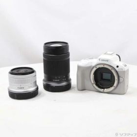 【中古】Canon(キヤノン) EOS R50 ダブルズームキット ホワイト 【251-ud】
