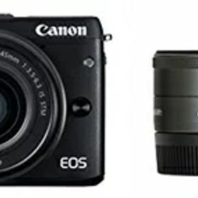 【中古】 Canon ミラーレス一眼カメラ EOS M3 ダブルレンズキット(ブラック) EF-M15-45mm F3.5-6.3 IS STM EF-M22mm F2 STM 付属 EOSM3BK-WLK2