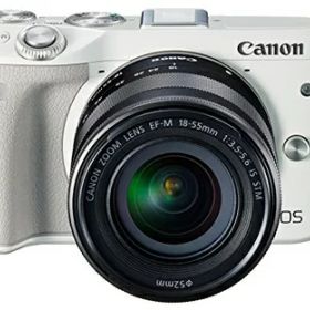 【中古】 Canon ミラーレス一眼カメラ EOS M3 レンズキット(ホワイト) EF-M18-55mm F3.5-5.6 IS STM 付属 EOSM3WH-1855ISSTMLK