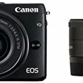 【中古】Canon ミラーレス一眼カメラ EOS M3 ダブルレンズキット(ブラック) EF-M15-45mm F3.5-6.3 IS STM EF-M22mm F2 STM 付属 EOSM3BK-WLK2