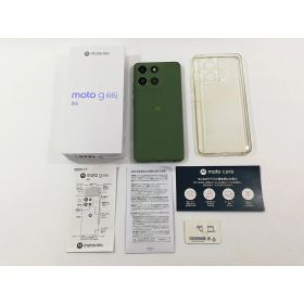 【中古】MOTOROLA 国内版 【SIMフリー】 moto g66j 5G 8GB 128GB ディルグリーン XT2529-3【大阪本店】保証期間1ヶ月【ランクB】