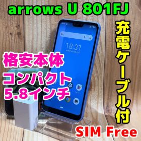 SIMフリー 本体 arrows U 32 GB 024G4 ブルー 電池良好