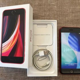 iPhone se2. 64GB. 本体レッド 電池91%