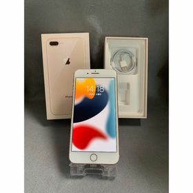 アイフォーン(iPhone)の美品 国内版 SIMフリー iPhone8 PLUS 256GB ゴールド色(スマートフォン本体)