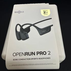 美品 Shokz OpenRun Pro 2 骨伝導イヤホン ブラック