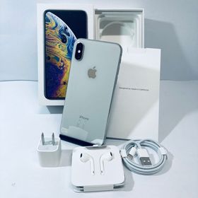 画面美品フルセット☆iPhone XS 64GB シルバー ◆全国送料無料◆9018