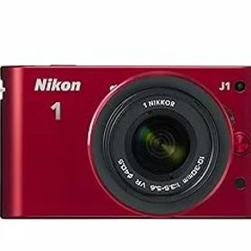 【中古】Nikon ミラーレス一眼カメラ Nikon 1 (ニコンワン) J1 (ジェイワン) 標準ズームレンズキット レッドN1 J1HLK RD