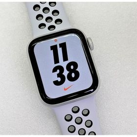 中古 Apple Watch Series4 Nike+ GPS 40mm シルバーアルミニウムケース ピュアプラチナム/ブラックNikeスポーツバンド MU6H2J/A Model:A1977 バッテリ残量少なめ