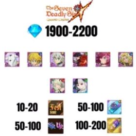 [海外] 1900-2200 虹のダイヤ |トリスタン |エスカノール/マーリン |あなたの祭り7日 |10-20 フェスト SSR |30〜70時間/。SSR |50-100 枚 SSR