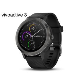ガーミン(GARMIN)の【美品】GARMIN vivoactive 3 Black Slate(腕時計(デジタル))