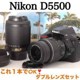 ✨ダブルレンズ✨Nikon D5500 初心者おすすめ スマホ転送 動作良好◎