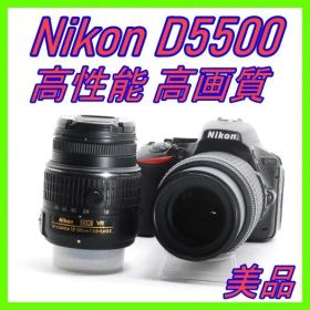 Nikon D5500 ダブルズーム Wi-Fi内蔵 手振れ補正【初心者人気】