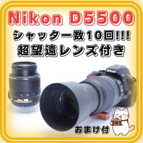 ❷Nikon D5500 デジタル一眼レフカメラ シャッター数10回