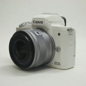 【中古】(キヤノン) Canon EOS KISS M2+EF-M15-45 IS STM ホワイト