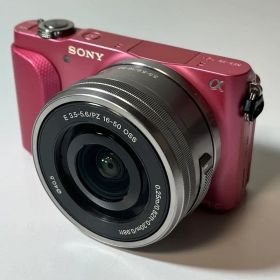 SONY NEX-3N ピンク ミラーレス 一眼レフ ズームレンズセット 動作品