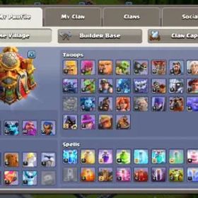 TH16 LV 225 |6 ビルダーズ |クイーン90、キング84、ウォーデン65 |ニアー―カンスト 英雄たち