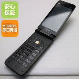 安心保証 美品 KYF39 GRATINA ブラック（墨） 本体 白ロム
