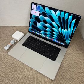 【送料無料】Apple MacBook Pro 16(2021, A2485) M1 Pro / RAM 32GB / SSD 512GB / シルバー / 充放電回数 : 205 [MC112]