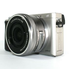 ソニー(SONY)のSONY α6000ミラーレスカメラ 16-50mm PZレンズセット シルバー(ミラーレス一眼)