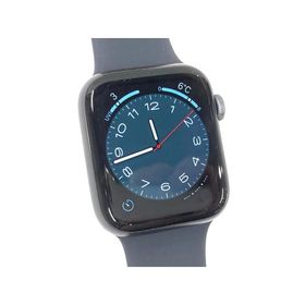 中古 Apple Watch Series5 GPS 44mm スペースグレイアルミニウムケース ブラックスポーツバンド MWT52J/A Model:A2093 ※バッテリ残量少なめ