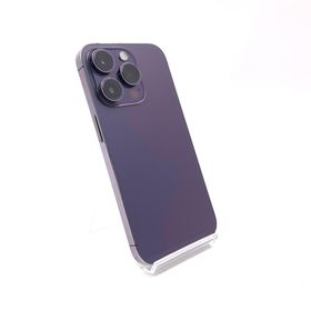 アップル(Apple)の【全額返金保証】【最速発送】Apple iPhone iPhone 14 Pro 128GB ディープパープル au 動作確認済(スマートフォン本体)