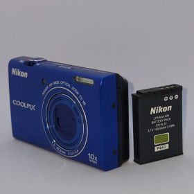 【美品】【スマホ転送OK】ニコン NIKON COOLPIX S6200 ブルー