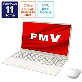 量販店展示品 富士通 FMV LIFEBOOK FMVT90F3W 15.6型 Core i7 1165G7 SSD512GB メモリ16GB Office 2021搭載 Windows 11 顔認証