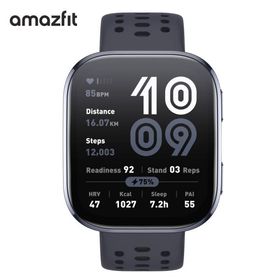 Amazfit Bip 6 SP170074 C01 ブラック 腕時計 AI搭載 スマートウォッチ 通話機能 GPS 音声操作 軽量 防水 睡眠 健康管理 ストレス測定 ライン 着信通知 新品