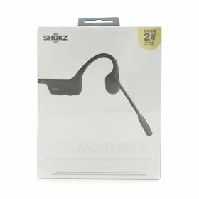 【新品】SHOKZ ショックス 耳かけ型 ブルートゥースイヤホン 骨伝導 OpenComm2 SKZ-EP-000022 ブラック