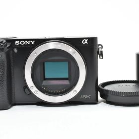 ★良品★ ソニー SONY α6000ボディ ILCE-6000 B ブラック 《ショット数46802回・バッテリー付！》★完動品★ #93P74A512118