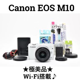 【極美品】キヤノン Canon EOS M10 ミラーレス一眼カメラ Wi-Fi搭載