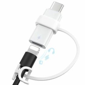 【イヤホン対応+60W急速充電】MoKoライトニングからTypeC変換アダプタ3in1高機能版ライトニングtoタイプCEarPodsイヤホン変換アダプターDAC搭載オーディオ/通話/音楽/音量調節