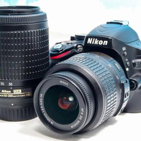 ニコン Nikon D5100⭐️スマホ転送⭐️届いてすぐ使える⭐️ダブルレンズ