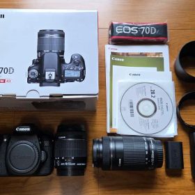 Canon EOS 70D ダブルズームキット 新品同様 オマケ付き キヤノン