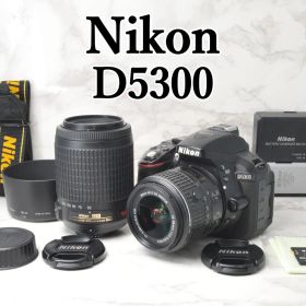 Nikon D5300⭐️ダブルレンズ Wi-Fi スマホ転送 高画質 ニコン