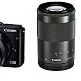 【中古】Canon ミラーレス一眼カメラ EOS M3 ダブルズームEVFキット(ブラック) EF-M18-55mm F3.5-5.6 IS STM EF-M55-200mm F4.5-6.3 IS STM 付属 EOSM3BK