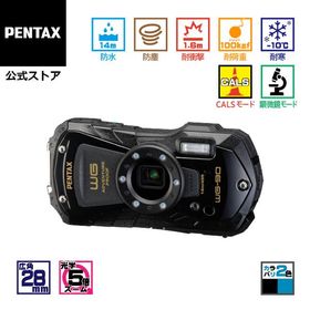 PENTAX WG-90 ブラック（ペンタックス コンパクトデジタルカメラ 防水 防塵 耐衝撃 タフ 現場 水遊び アウトドア）安心のメーカー直販