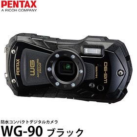PENTAX WG-90 防水コンパクトデジタルカメラ ブラック 【送料無料】※欠品：納期未定（3/31現在）